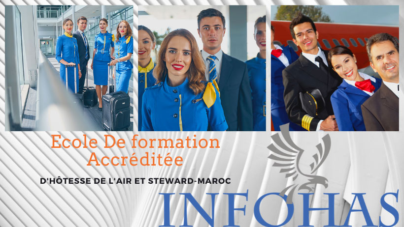 Ecole formation hôtesse de l'air Steward Rabat Maroc-infohas.ma - Rabat