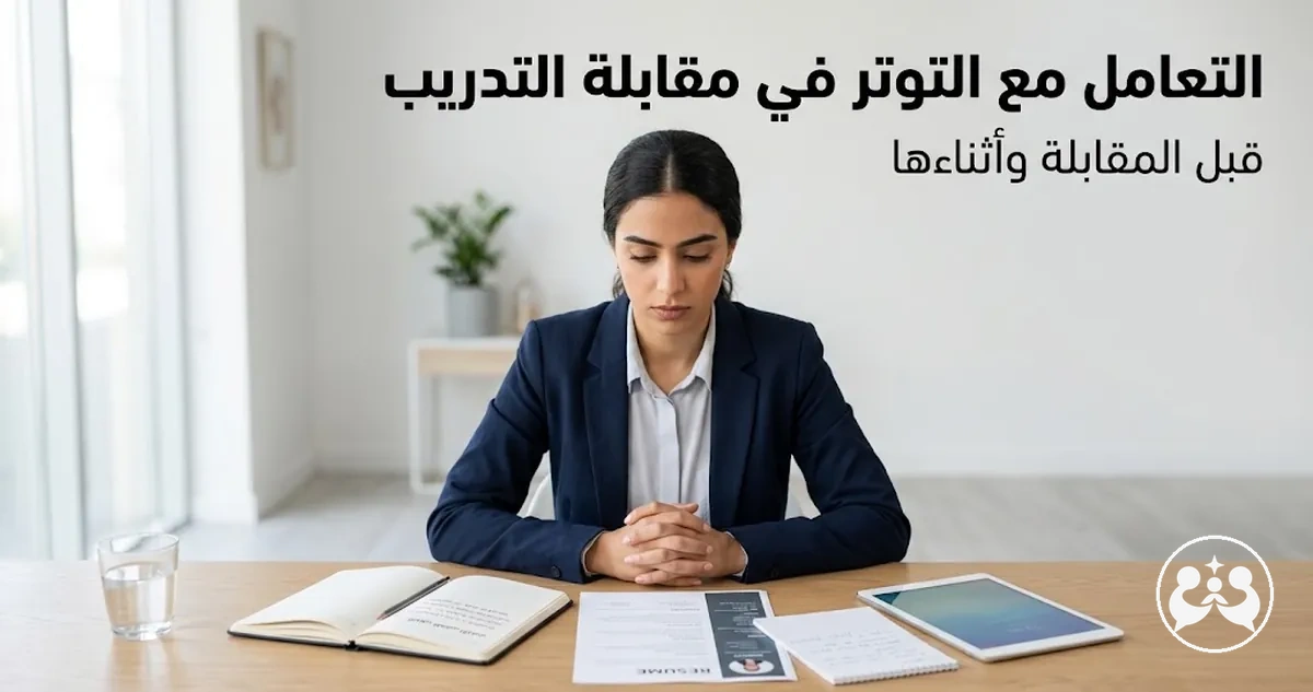 متقدم يطبق أساليب تحضير للتعامل مع التوتر في المقابلة