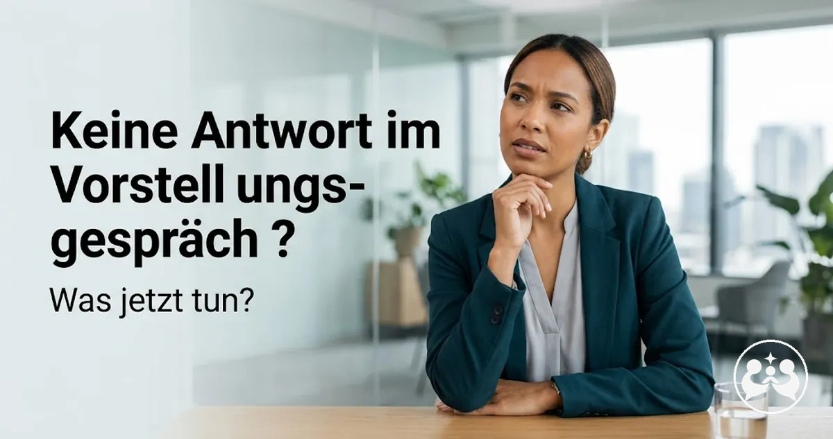 Bewerber reagiert überlegt auf eine unerwartete Frage im Vorstellungsgespräch