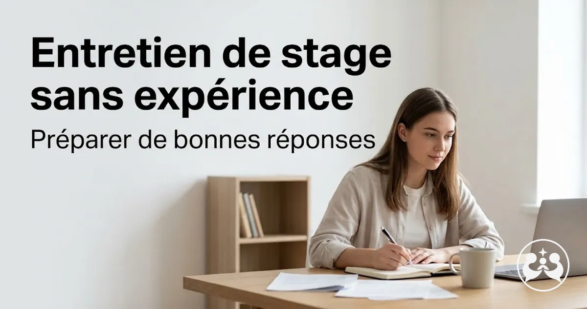 Étudiant préparant des réponses d'entretien avec peu d'expérience professionnelle