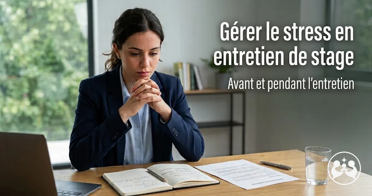 Candidat appliquant des techniques de préparation pour gérer le stress en entretien