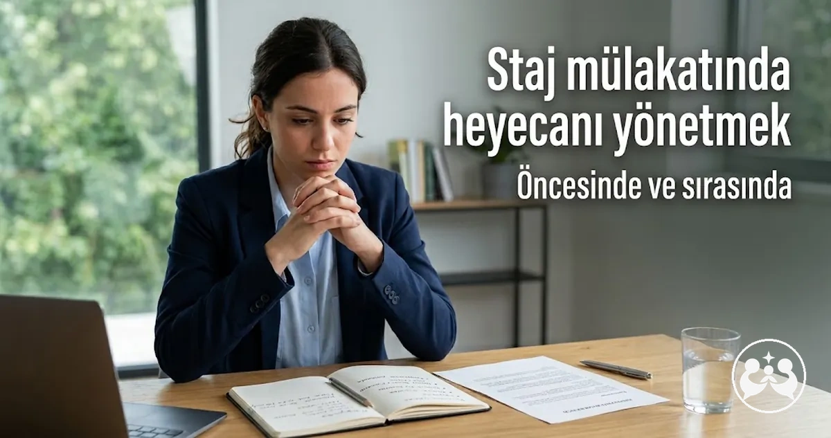 Mülakat heyecanını yönetmek için hazırlık teknikleri uygulayan aday