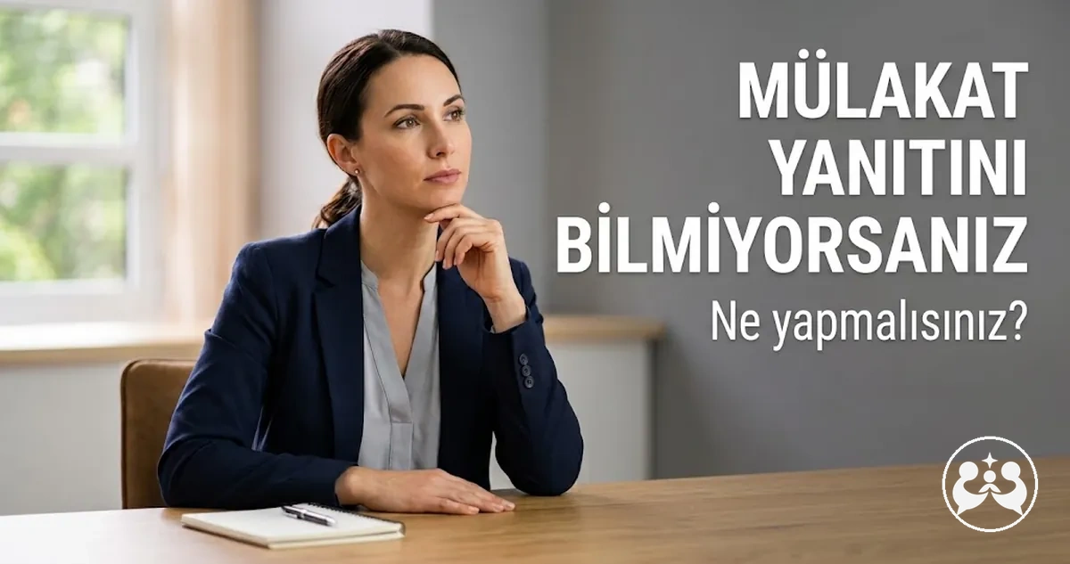 Beklenmedik bir mülakat sorusuna düşünerek yanıt veren aday