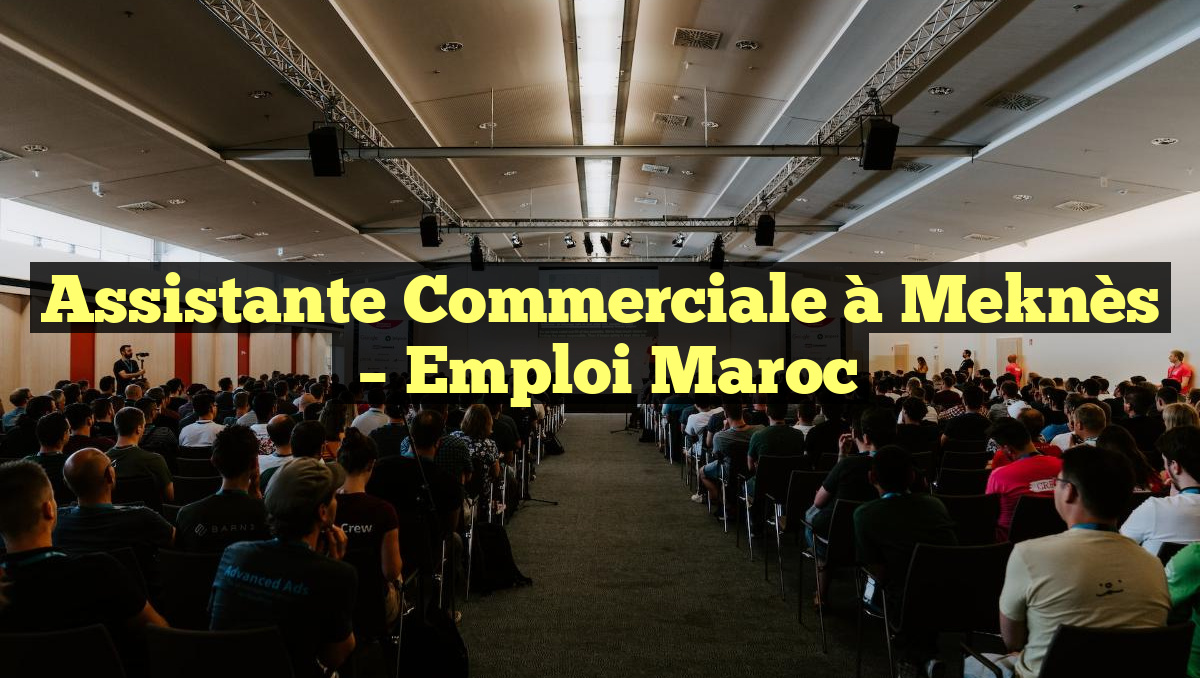Assistante Commerciale à Meknès
– Emploi Maroc