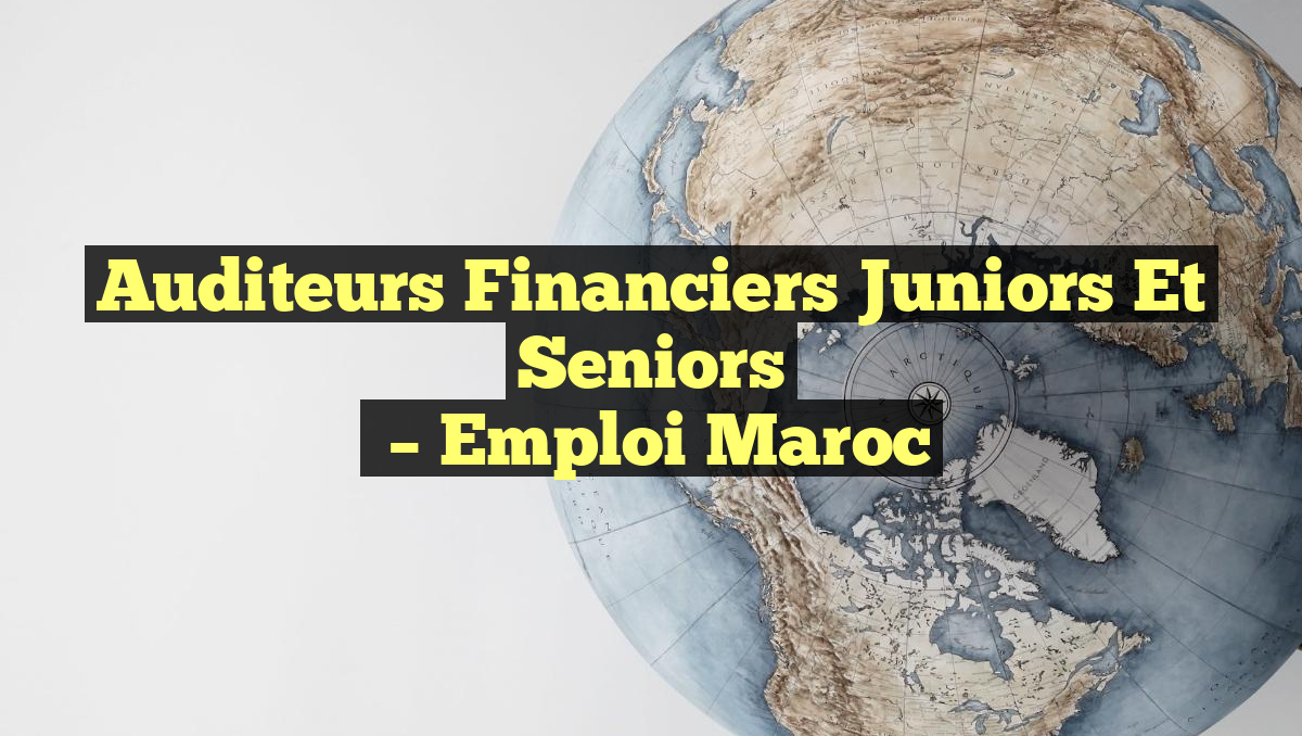 Auditeurs Financiers Juniors et Seniors
– Emploi Maroc