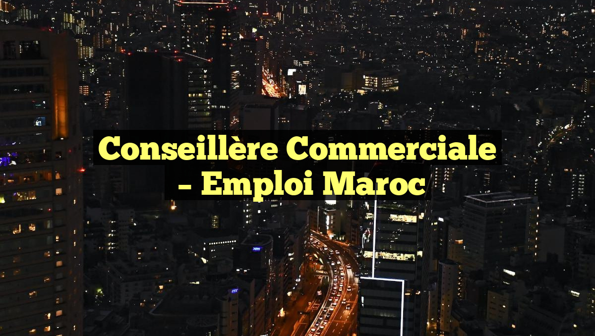Conseillère Commerciale
– Emploi Maroc