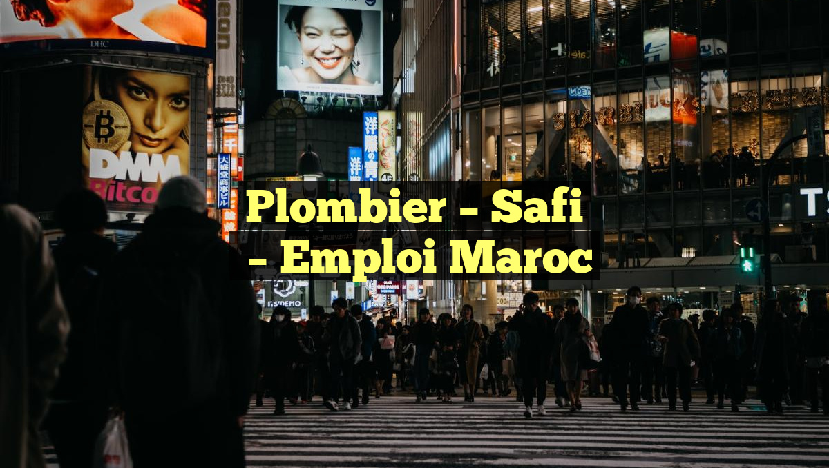 Plombier – Safi
– Emploi Maroc