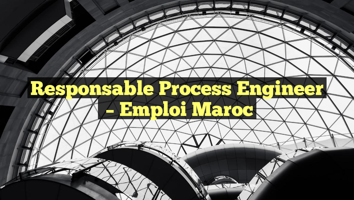 Responsable Process Engineer
– Emploi Maroc