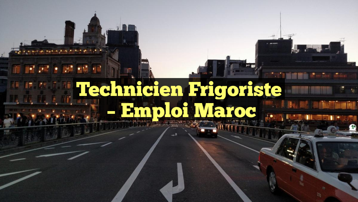 Technicien Frigoriste
– Emploi Maroc