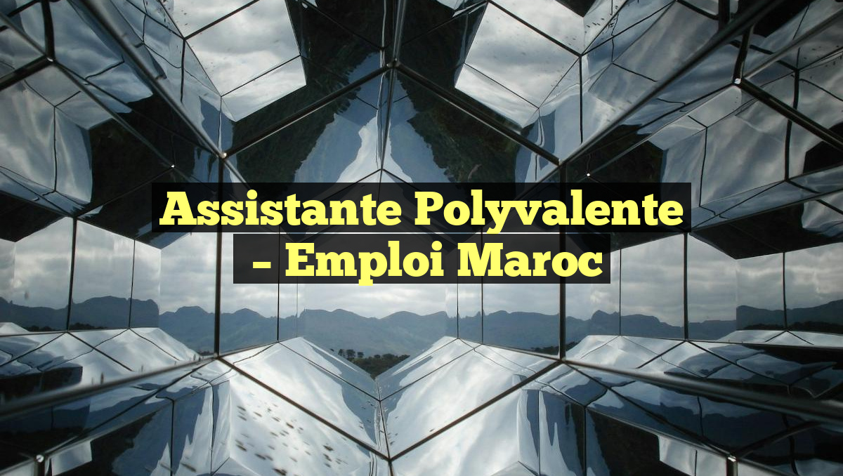 Assistante Polyvalente
– Emploi Maroc