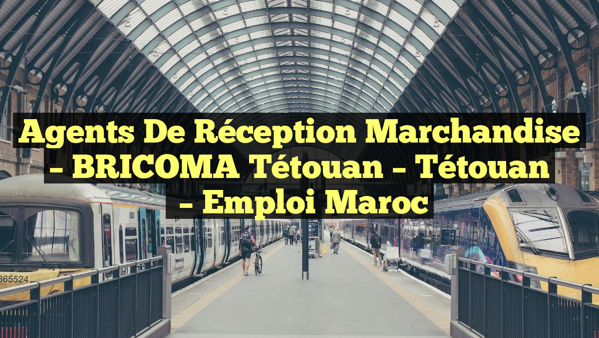 Agents de Réception Marchandise – BRICOMA Tétouan – Tétouan
– Emploi Maroc