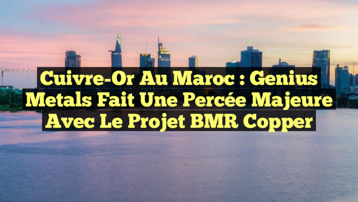 Cuivre-Or au Maroc : Genius Metals fait une percée majeure avec le projet BMR Copper