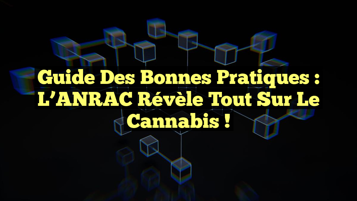 Guide des Bonnes Pratiques : L&rsquo;ANRAC Révèle Tout sur le Cannabis !