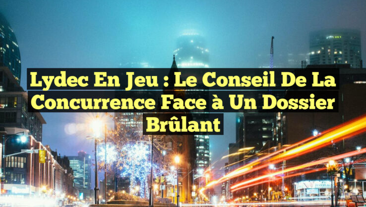 Lydec en jeu : Le Conseil de la Concurrence face à un dossier brûlant
