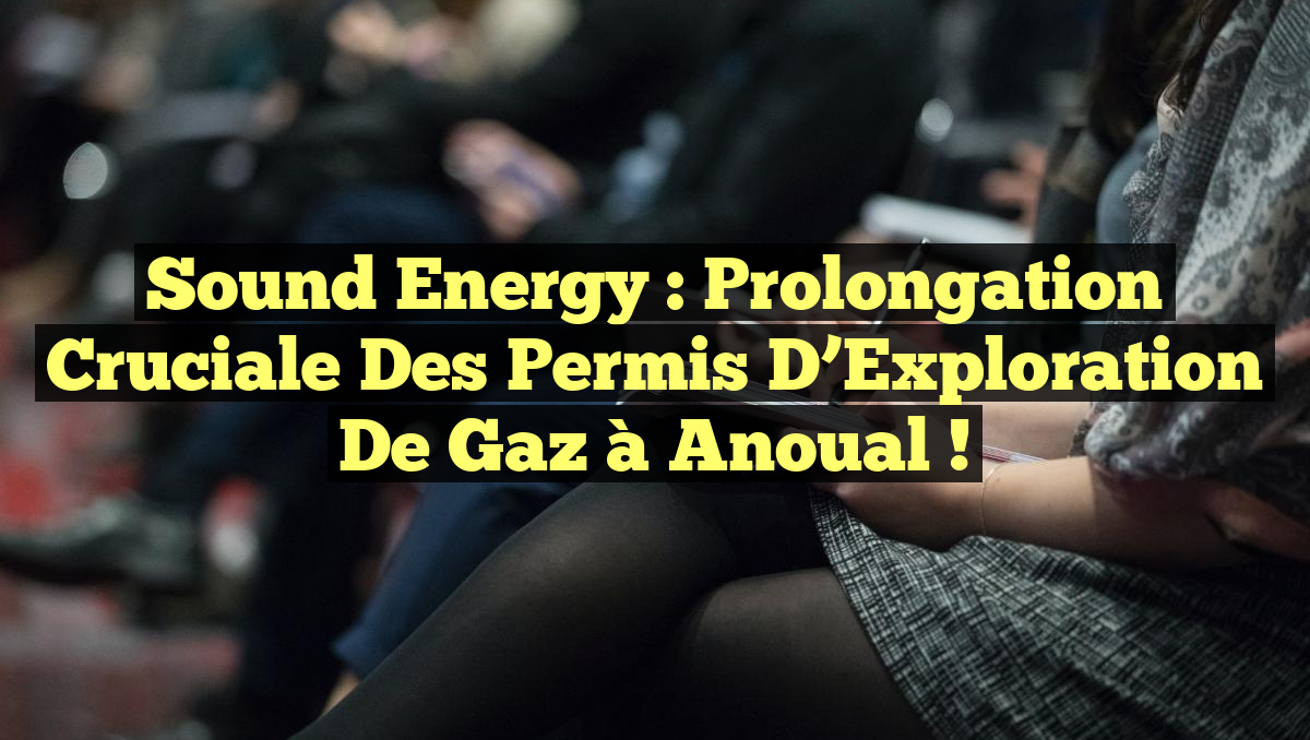 Sound Energy : Prolongation Cruciale des Permis d&rsquo;Exploration de Gaz à Anoual !