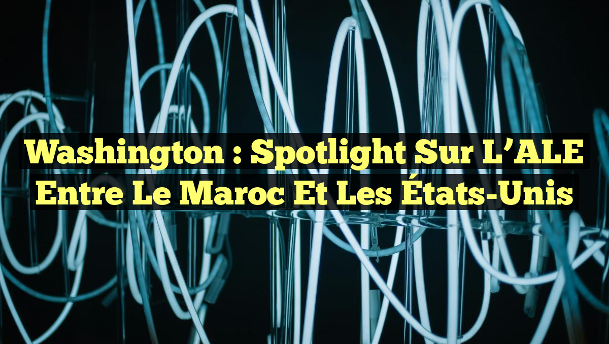 Washington : Spotlight sur l&rsquo;ALE entre le Maroc et les États-Unis