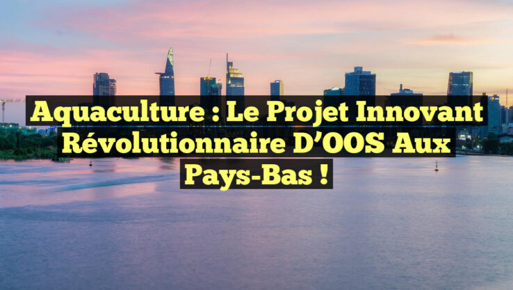Aquaculture : le projet innovant révolutionnaire d’OOS aux Pays-Bas !