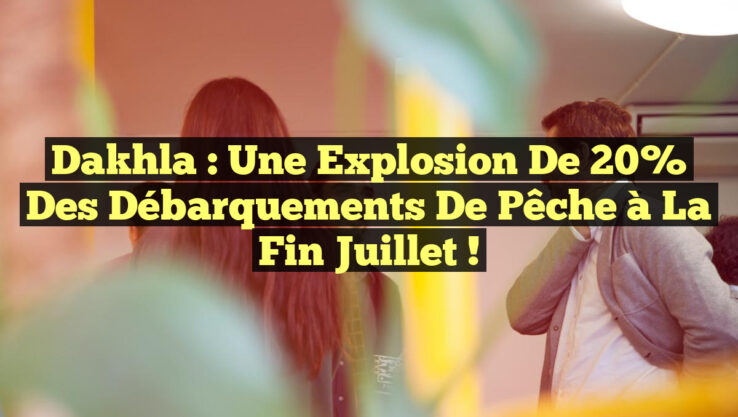 Dakhla : Une explosion de 20% des débarquements de pêche à la fin juillet !