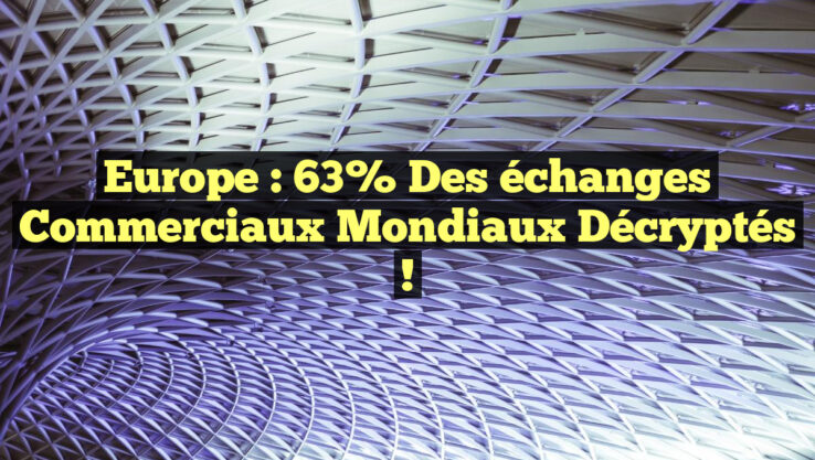 Europe : 63% des échanges commerciaux mondiaux décryptés !