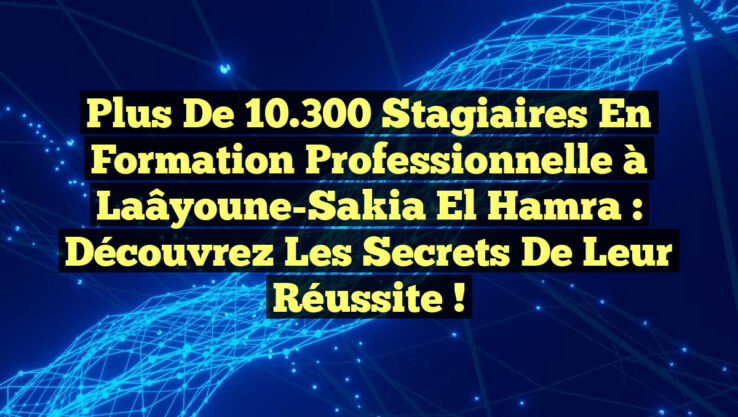 Plus de 10.300 Stagiaires en Formation Professionnelle à Laâyoune-Sakia El Hamra : Découvrez les Secrets de Leur Réussite !