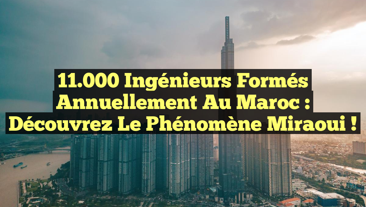 11.000 Ingénieurs Formés Annuellement au Maroc : Découvrez le Phénomène Miraoui !