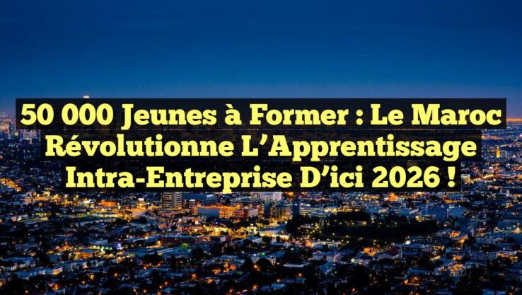 50 000 Jeunes à Former : Le Maroc Révolutionne l’Apprentissage Intra-Entreprise d’ici 2026 !