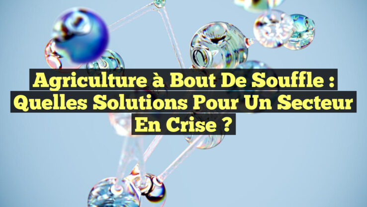Agriculture à Bout de Souffle : Quelles Solutions pour un Secteur en Crise ?