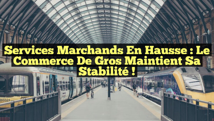 Services marchands en hausse : le commerce de gros maintient sa stabilité !