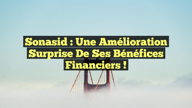 Sonasid : Une Amélioration Surprise de Ses Bénéfices Financiers !