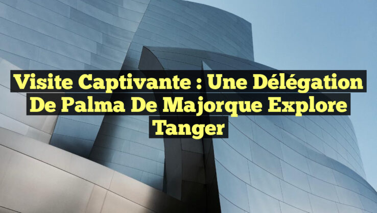 Visite captivante : Une délégation de Palma de Majorque explore Tanger