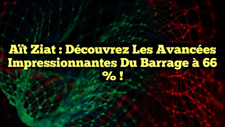 Aït Ziat : Découvrez les avancées impressionnantes du barrage à 66 % ! Aït Ziat : Découvrez les avancées impressionnantes du barrage à 66 % !
