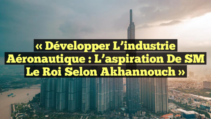 « Développer l’industrie aéronautique : L’aspiration de SM le Roi selon Akhannouch »