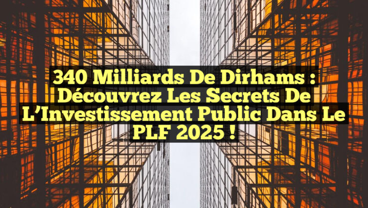 340 Milliards de Dirhams : Découvrez les Secrets de l’Investissement Public dans le PLF 2025 ! 340 Milliards de Dirhams : Découvrez les Secrets de l’Investissement Public dans le PLF 2025 !