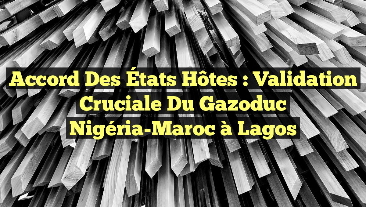 Accord des États Hôtes : Validation Cruciale du Gazoduc Nigéria-Maroc à Lagos
