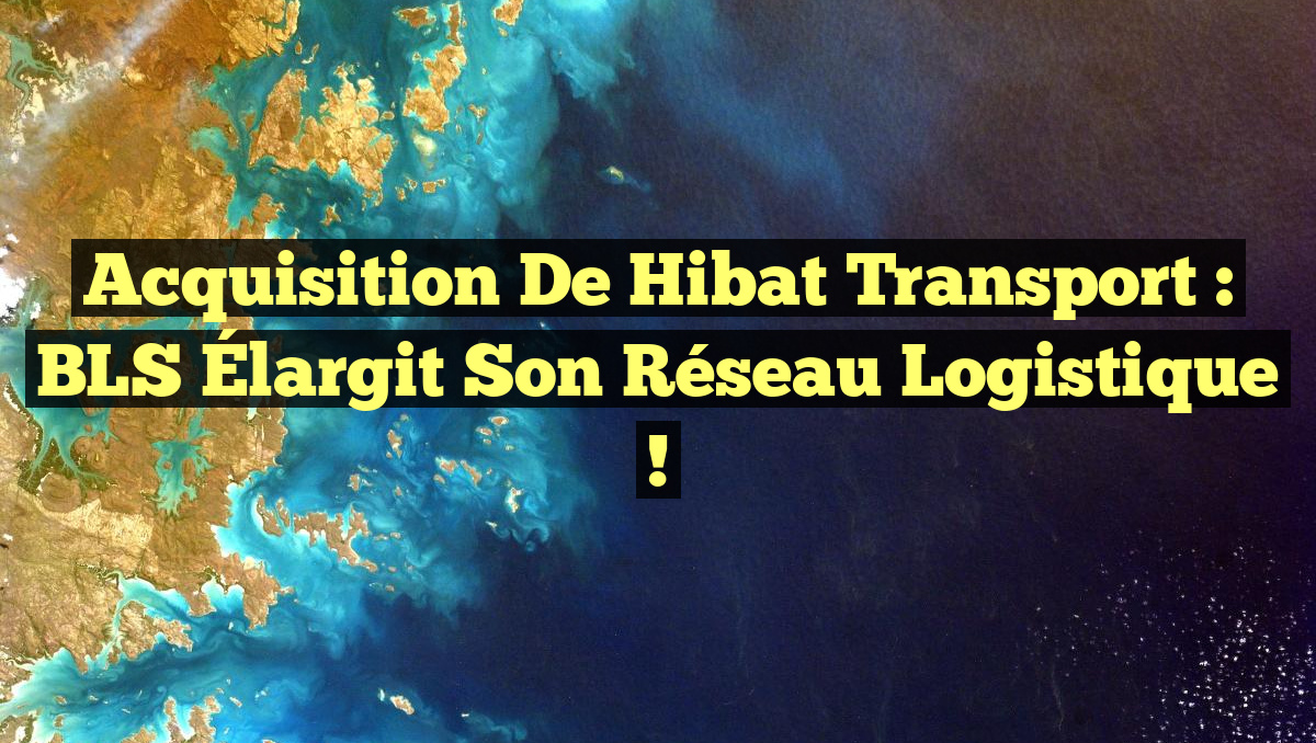 Acquisition de Hibat Transport : BLS Élargit Son Réseau Logistique !