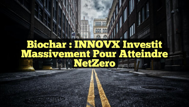 Biochar : INNOVX Investit Massivement pour Atteindre NetZero