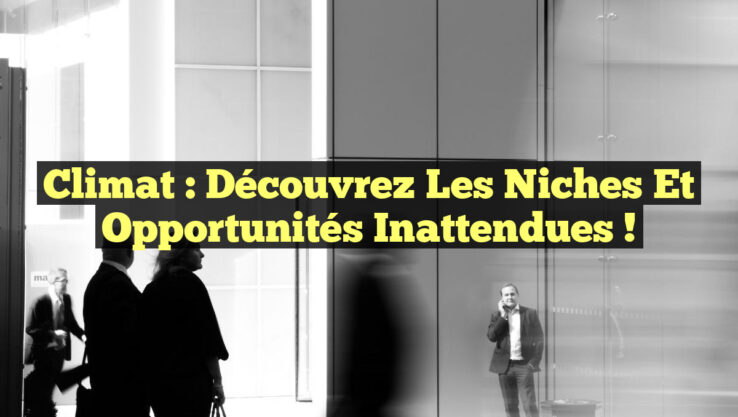Climat : Découvrez les Niches et Opportunités Inattendues !