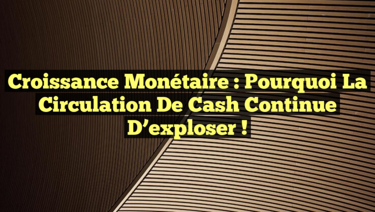 Croissance monétaire : Pourquoi la circulation de cash continue d’exploser !
