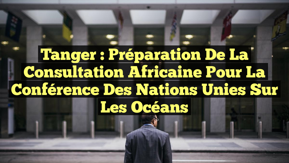 Tanger : Préparation de la Consultation Africaine pour la Conférence des Nations Unies sur les Océans