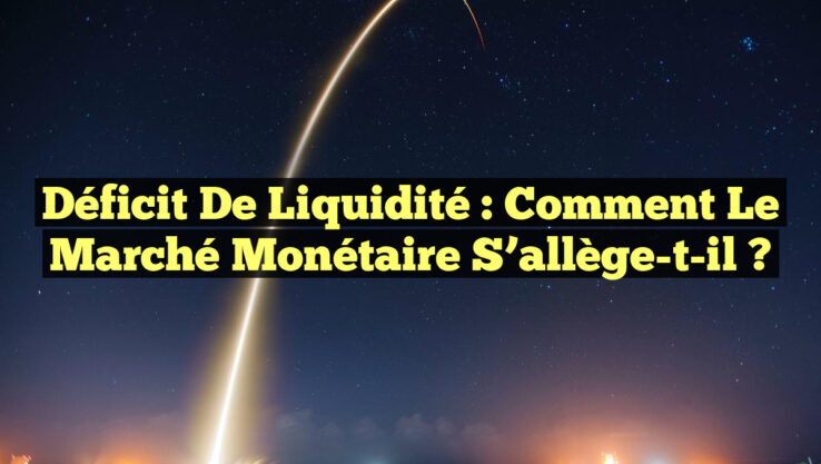 Déficit de liquidité : Comment le marché monétaire s’allège-t-il ?