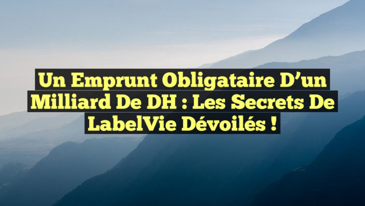 Un Emprunt Obligataire d’un Milliard de DH : Les Secrets de LabelVie Dévoilés !