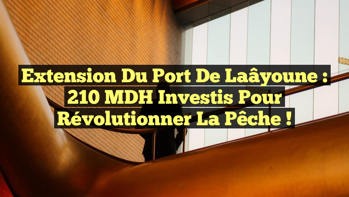 Extension du Port de Laâyoune : 210 MDH Investis pour Révolutionner la Pêche !