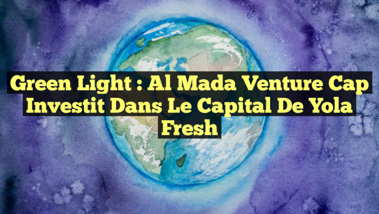 Green Light : Al Mada Venture Cap Investit dans le Capital de Yola Fresh