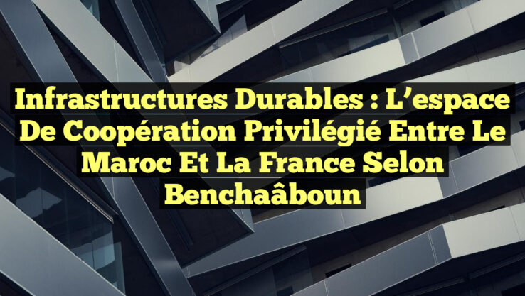 Infrastructures durables : l’espace de coopération privilégié entre le Maroc et la France selon Benchaâboun Infrastructures durables : l’espace de coopération privilégié entre le Maroc et la France selon Benchaâboun
