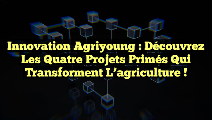 Innovation Agriyoung : Découvrez les quatre projets primés qui transforment l’agriculture !