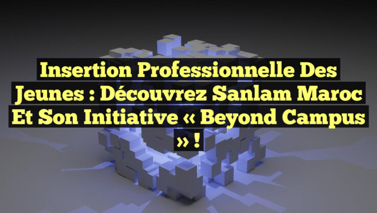 Insertion Professionnelle des Jeunes : Découvrez Sanlam Maroc et son Initiative « Beyond Campus » !
