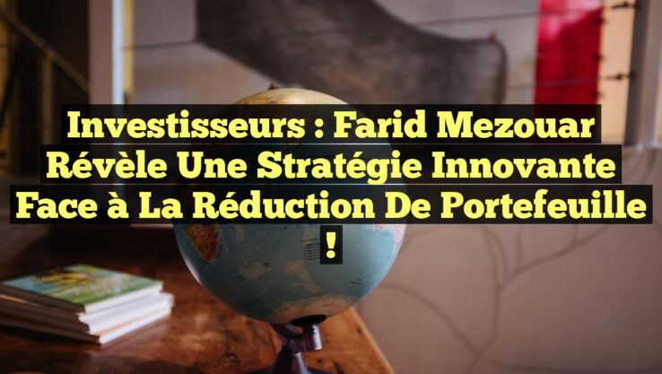 Investisseurs : Farid Mezouar révèle une stratégie innovante face à la réduction de portefeuille !