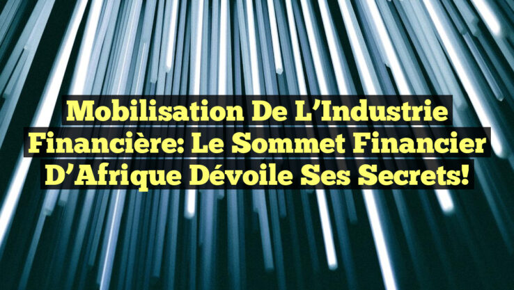Mobilisation de l’Industrie Financière: Le Sommet Financier d’Afrique Dévoile ses Secrets!