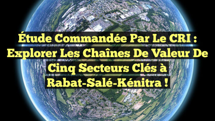 Étude commandée par le CRI : Explorer les chaînes de valeur de cinq secteurs clés à Rabat-Salé-Kénitra ! Étude commandée par le CRI : Explorer les chaînes de valeur de cinq secteurs clés à Rabat-Salé-Kénitra !