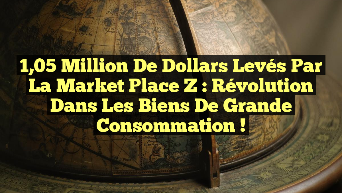 1,05 Million de Dollars Levés par la Market Place Z : Révolution dans les Biens de Grande Consommation !